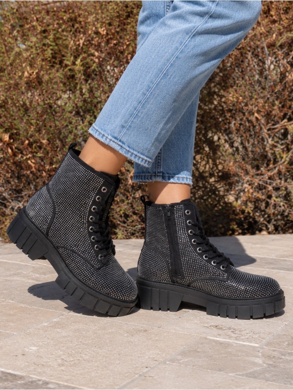 Madden nyc women’s rhinestone boots | Size 9